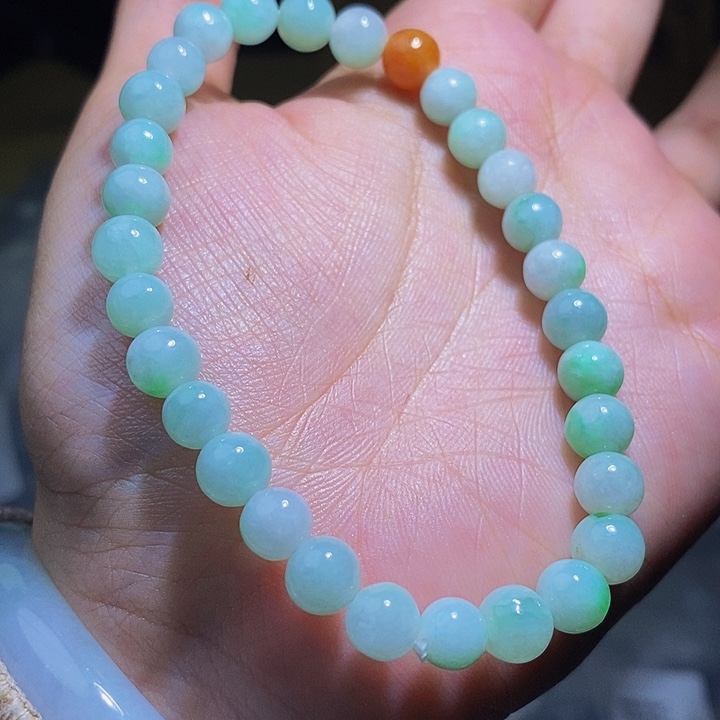 未镶嵌手串翡翠天然缅甸A货翡翠6.8