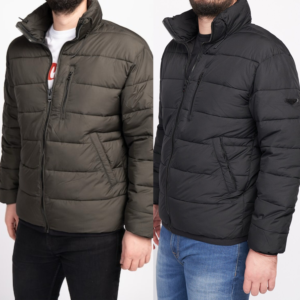 帽子可隐藏外贸男士加厚保暖棉服防风防泼水棉衣2569