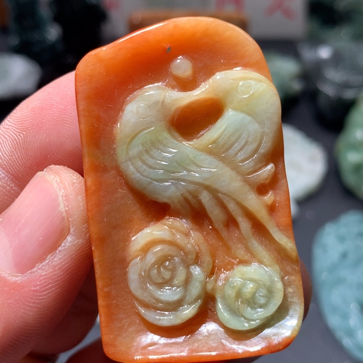 翡翠未镶嵌颈饰保真天然a货翡翠