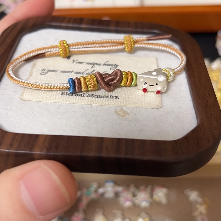 足银布艺奶酪高配细绳