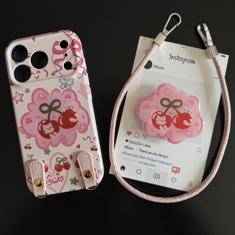 樱桃小猫菲林软壳适用苹果17promax手机壳16华为vivo小米15oppo