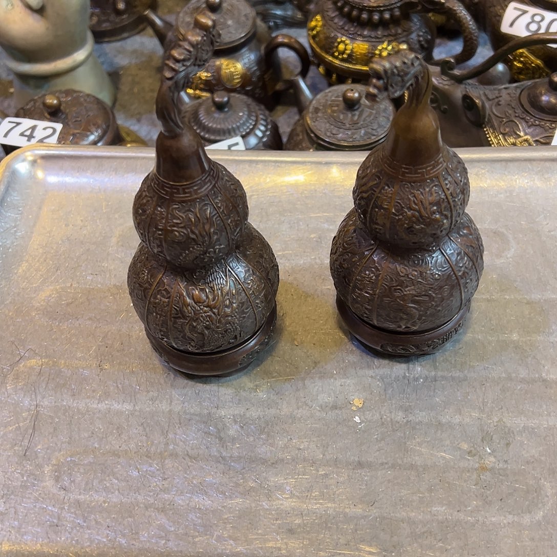 黄铜摆件，文房摆件