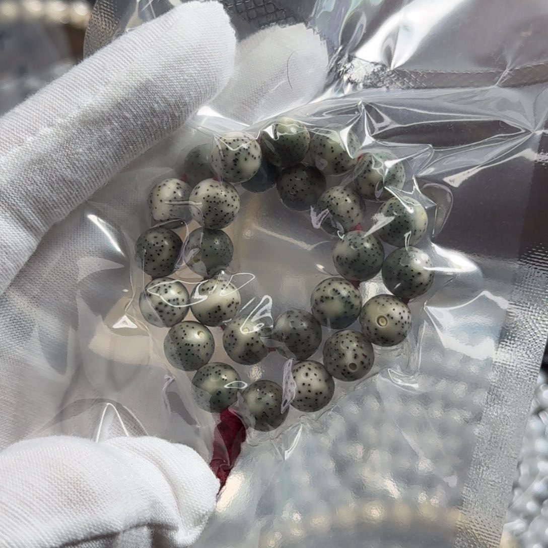 星月菩提手串青花圆满细星 细节货