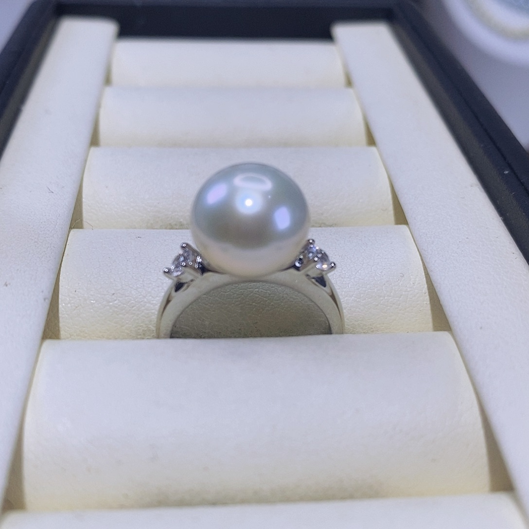 淡水珍珠戒指合金