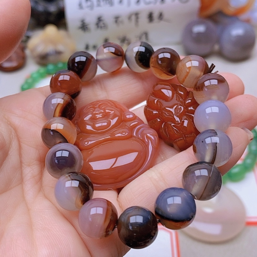 【闪购商品】未镶嵌玛瑙/玉髓珠宝半成品梦**缘