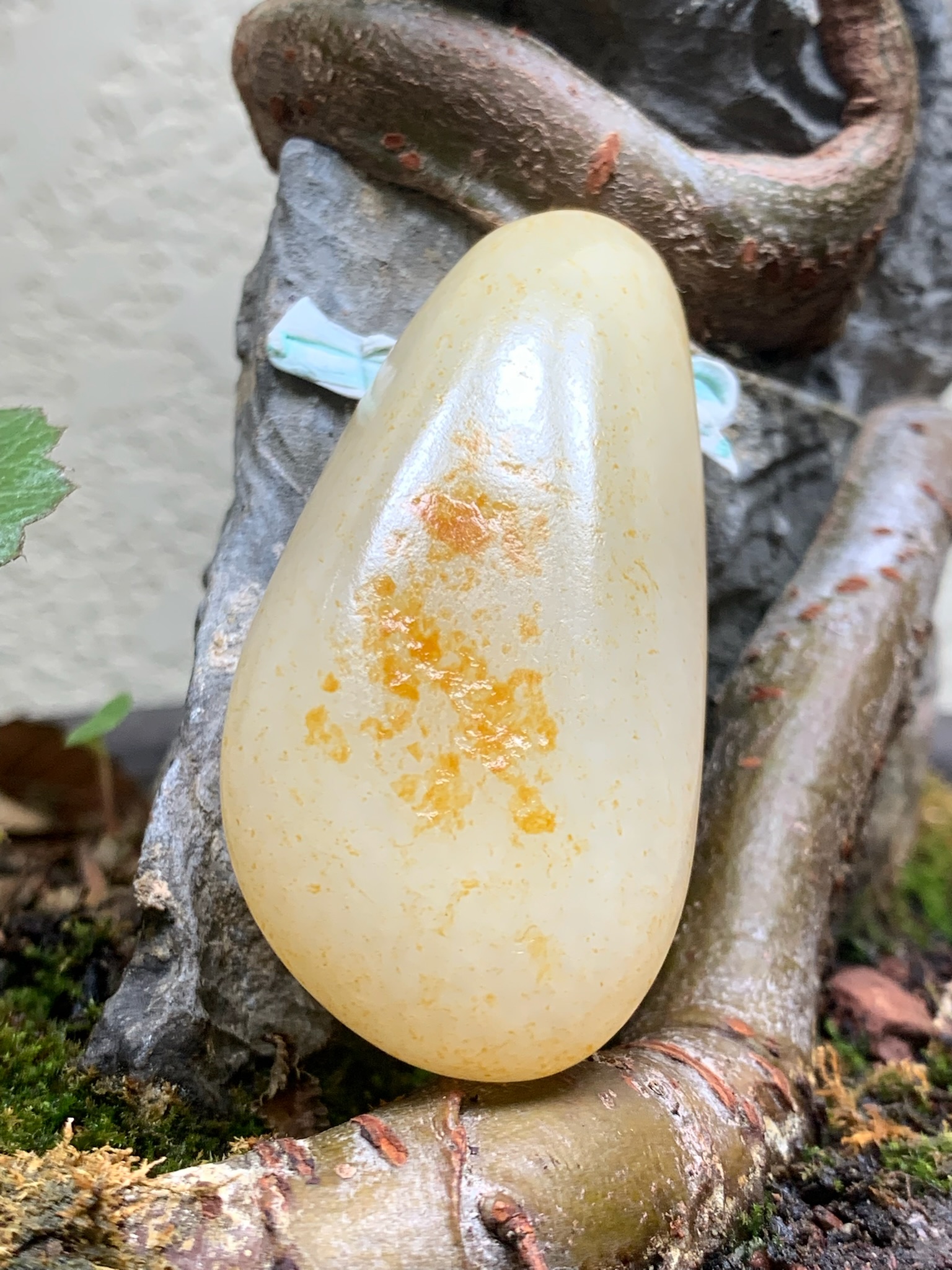 和田玉红皮把件，38克，56*27*14，货号02240，8198067