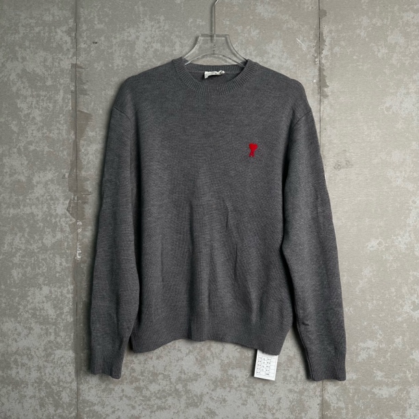 未使用 WE11 DONE XL*1/Ami /小爱心logo圆领毛衣/12655/JP