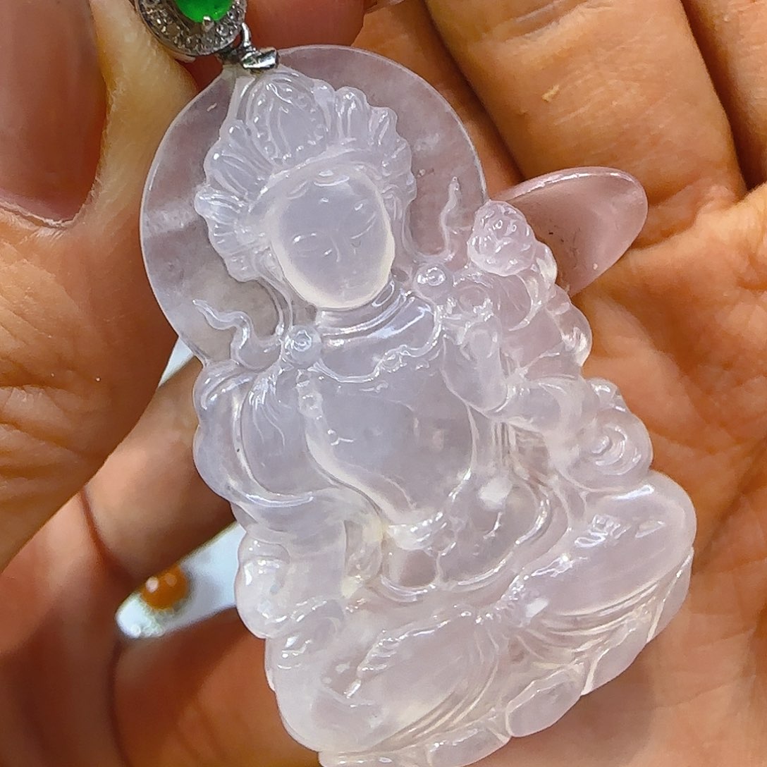 翡翠颈饰18K金镶嵌翡翠2200