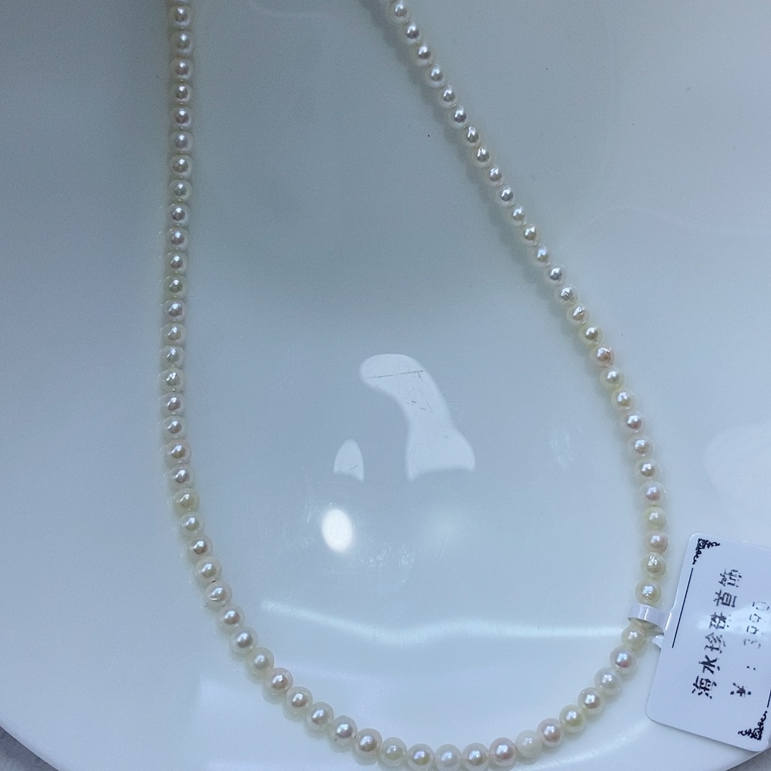 海水珍珠颈饰银S925镶嵌