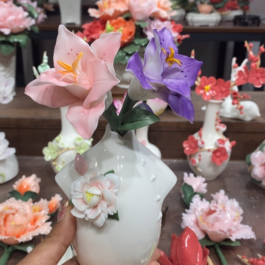瓷片陶瓷工艺品摆件
