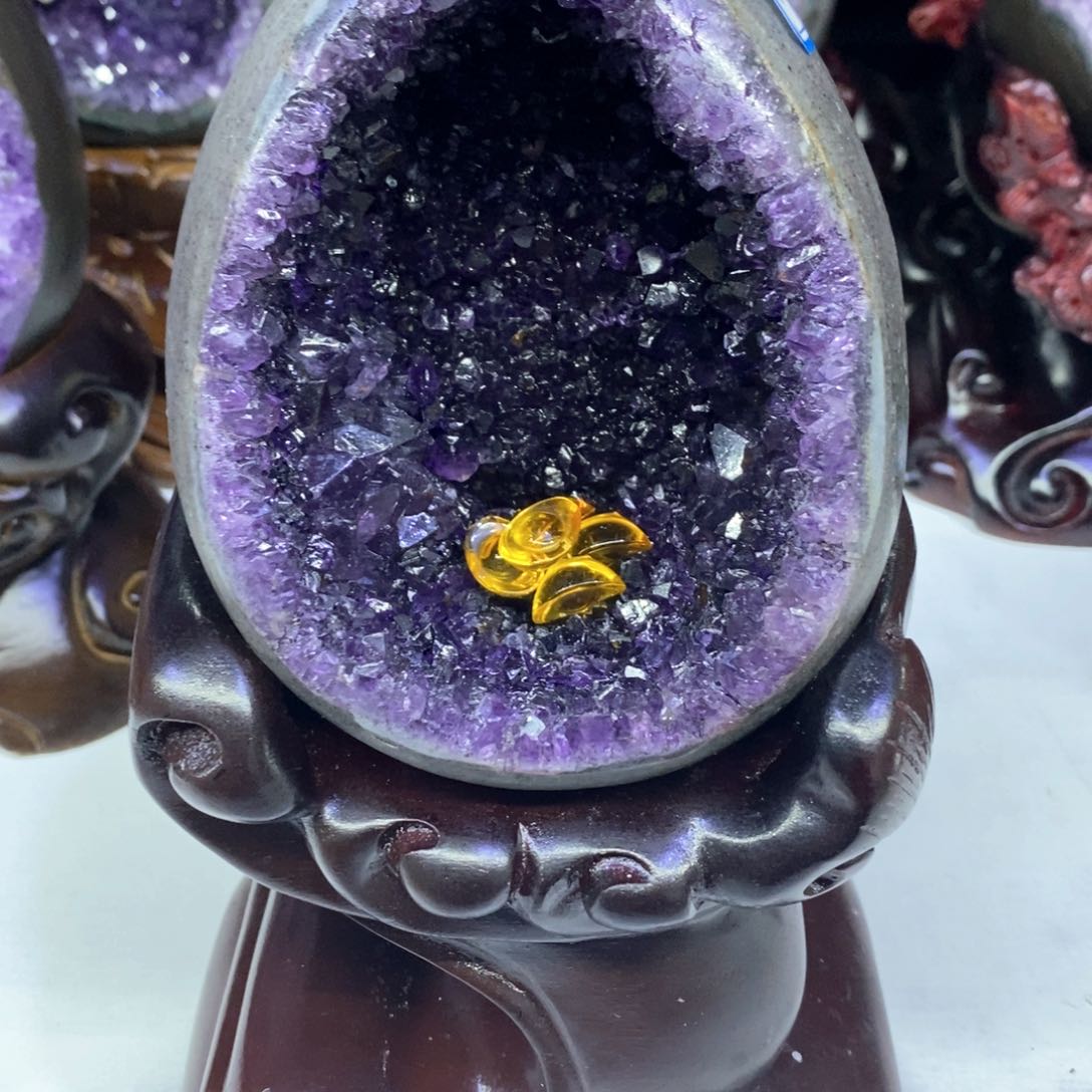 紫晶小葛恐龙蛋未镶嵌