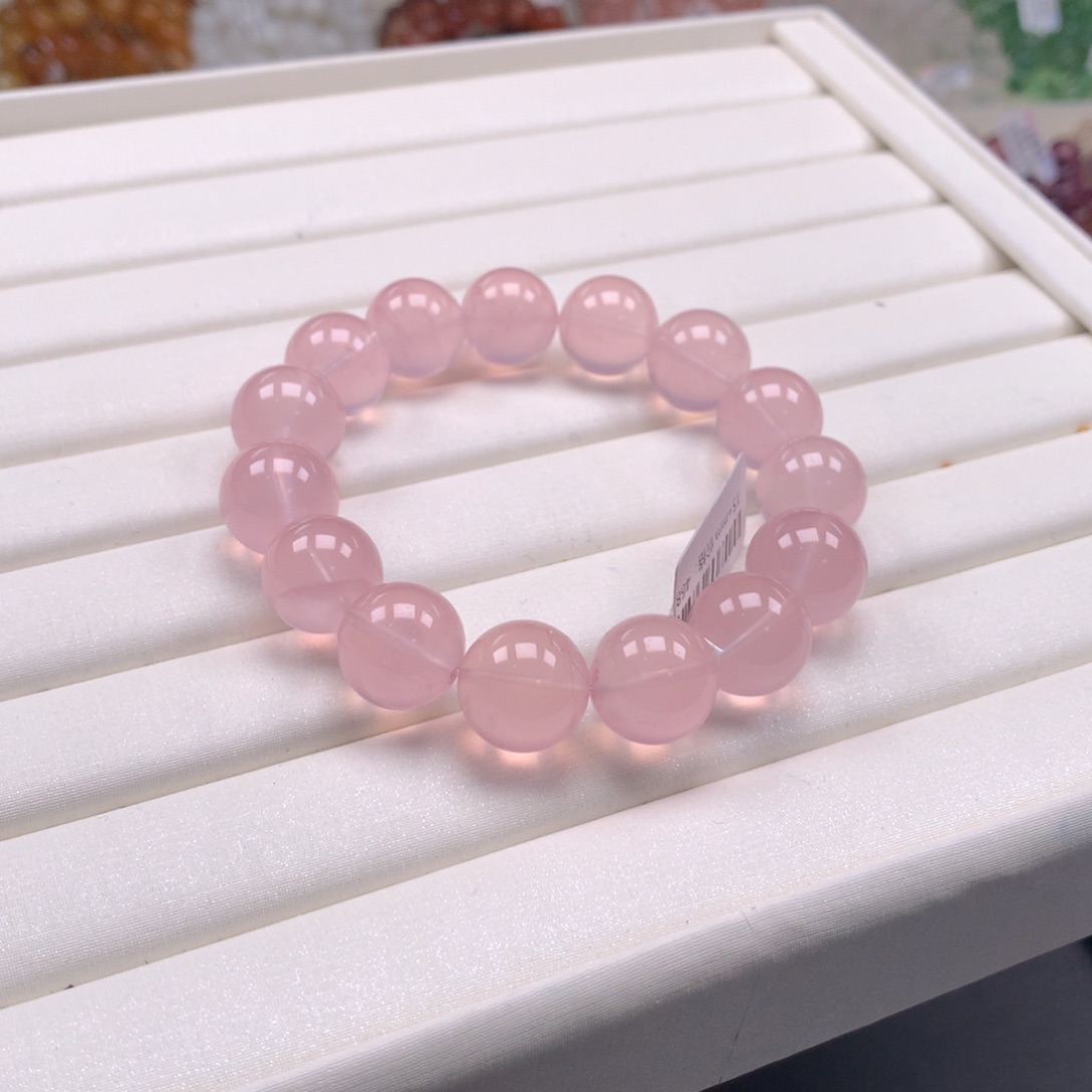 水晶手链未镶嵌马粉15，A63