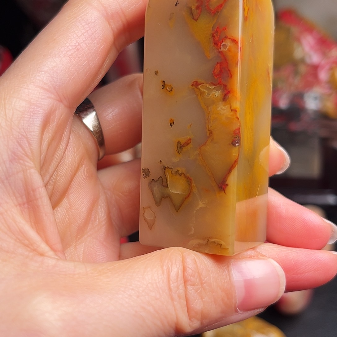 昌化石印石鸡血石方章