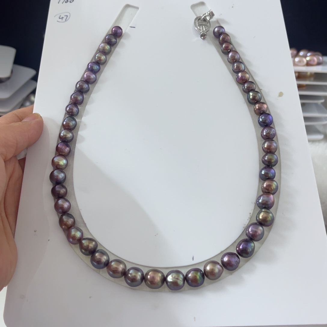 银S925镶嵌手绳淡水珍珠