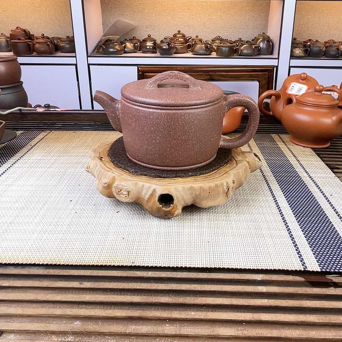 紫砂茶壶宜兴紫砂五彩段280c c