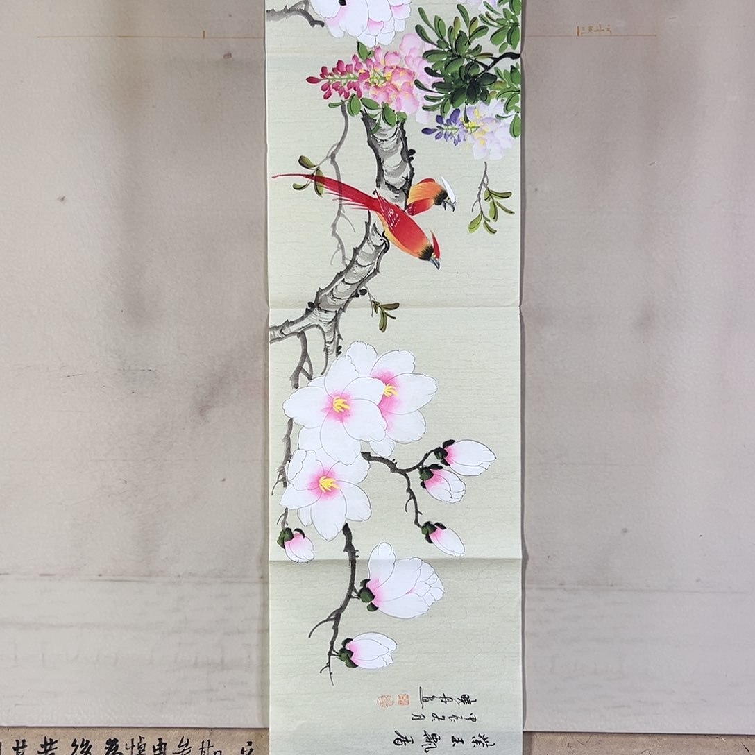 国画114 花鸟在此鸣叫时还要一