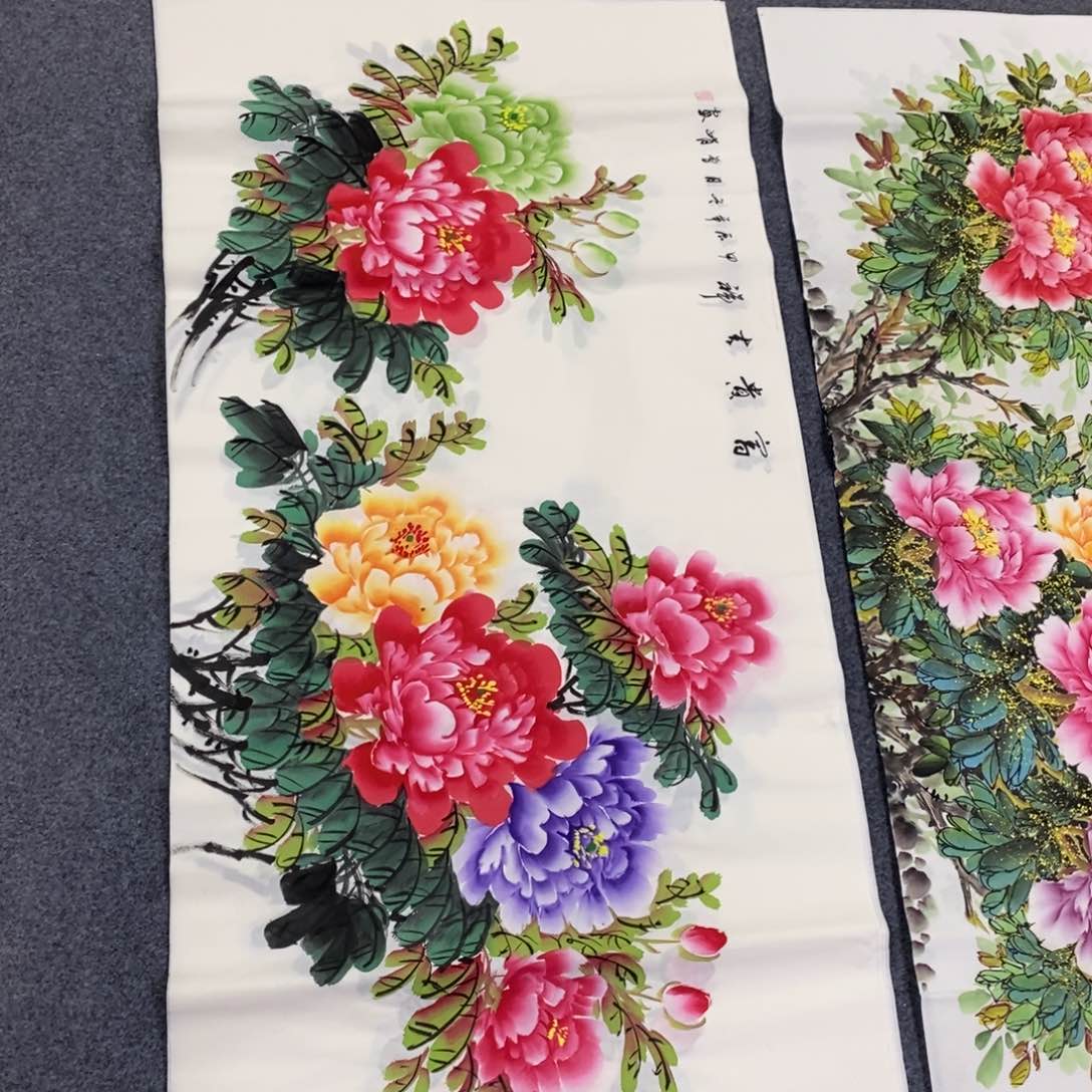 国画尺寸140✖️70四尺手绘国画