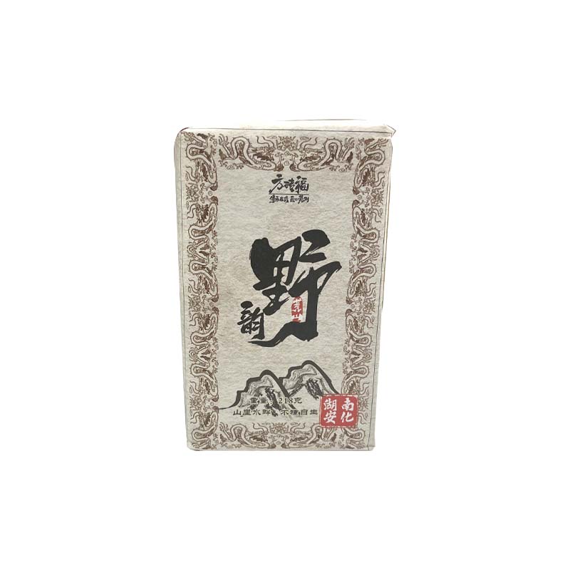 HC-102野韵218g手筑茯茶湖南正宗安化黑茶天尖料金花黑茶藏版