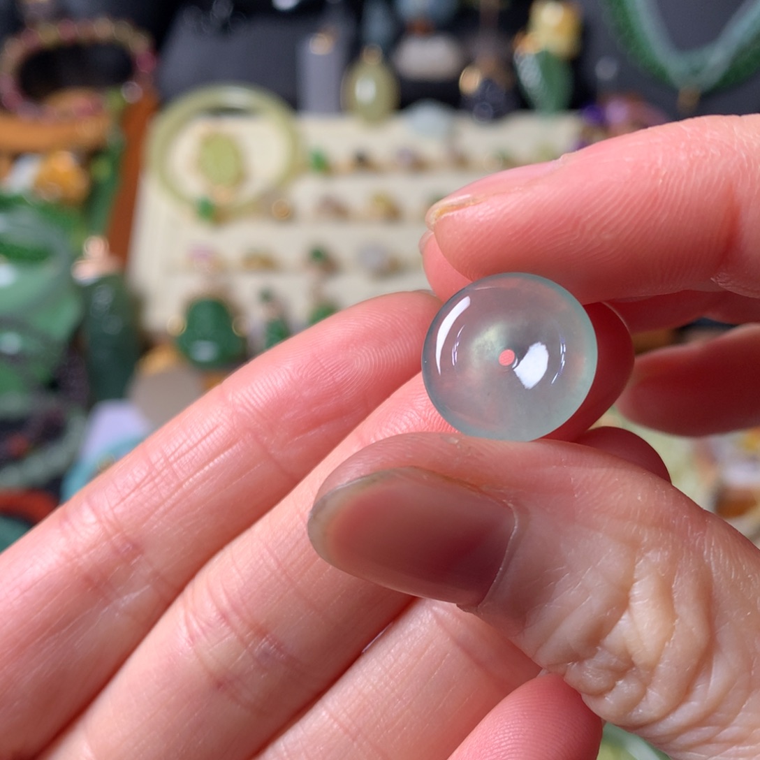 淡***^翡翠裸石SL0003天然缅甸A货翡翠