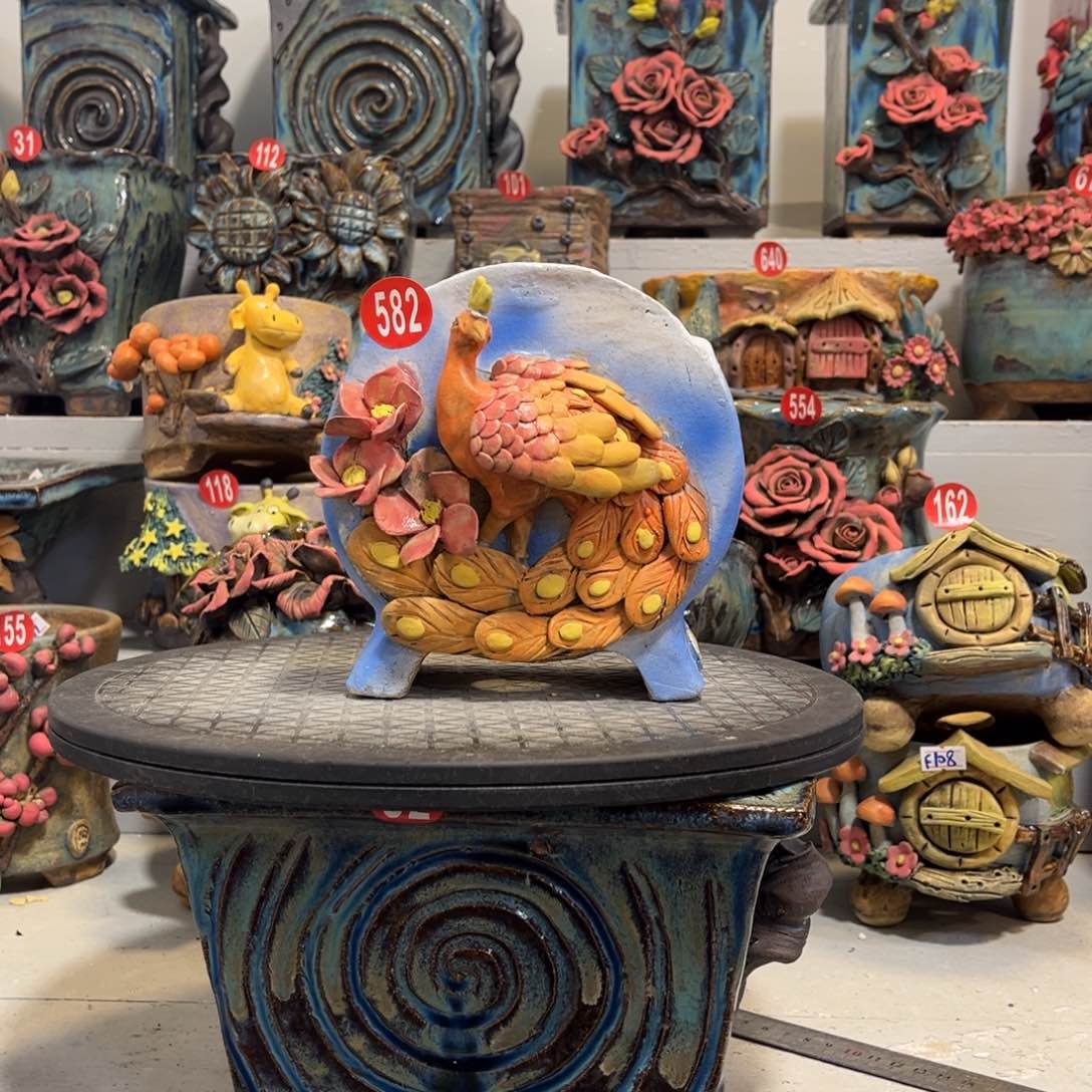 陶瓷特582陶然花盆