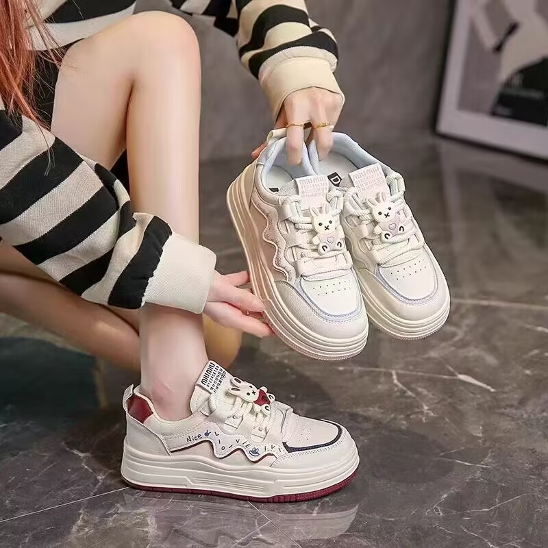 H03新款小白鞋网面休闲鞋潮款老爹鞋百搭运动鞋网红麦昆鞋女