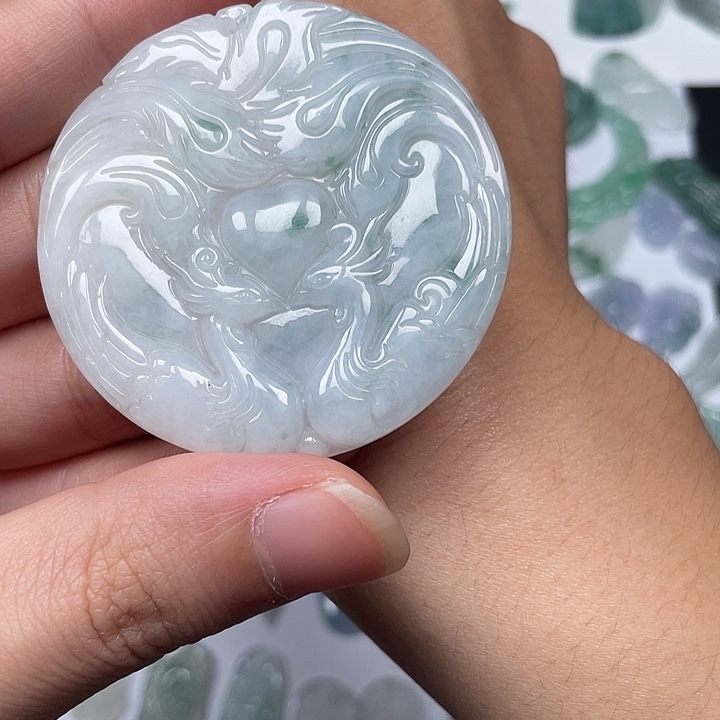 翡翠未镶嵌颈饰翡翠挂饰9