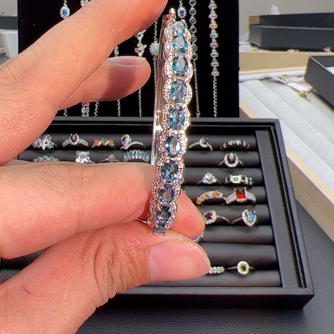 水晶戒指银S925镶嵌1121