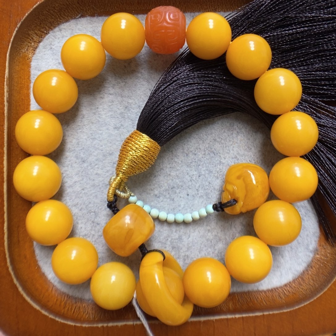 蜜蜡手串未镶嵌蜜蜡