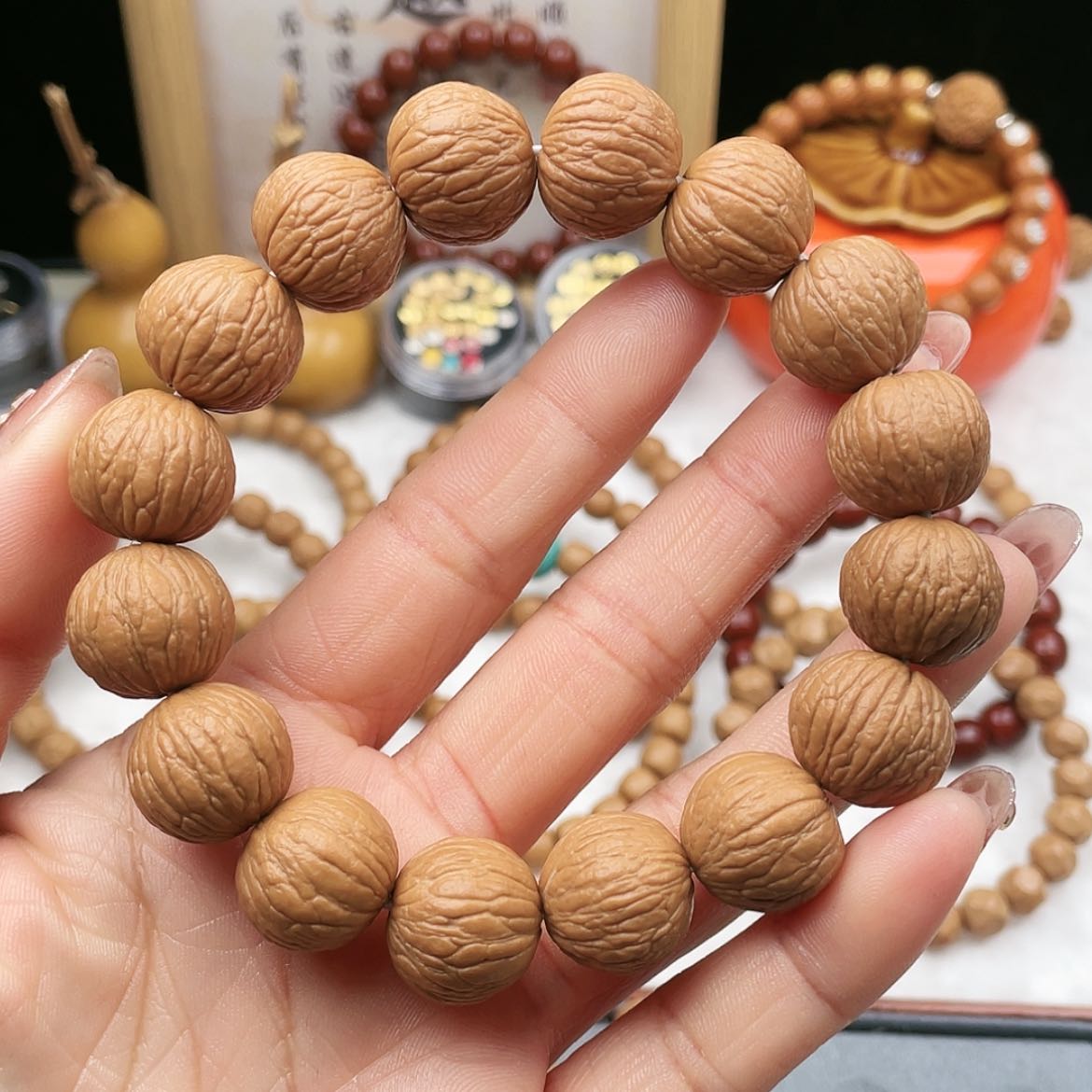 【闪购商品】猴头核桃手串猴头核桃精品凤羽