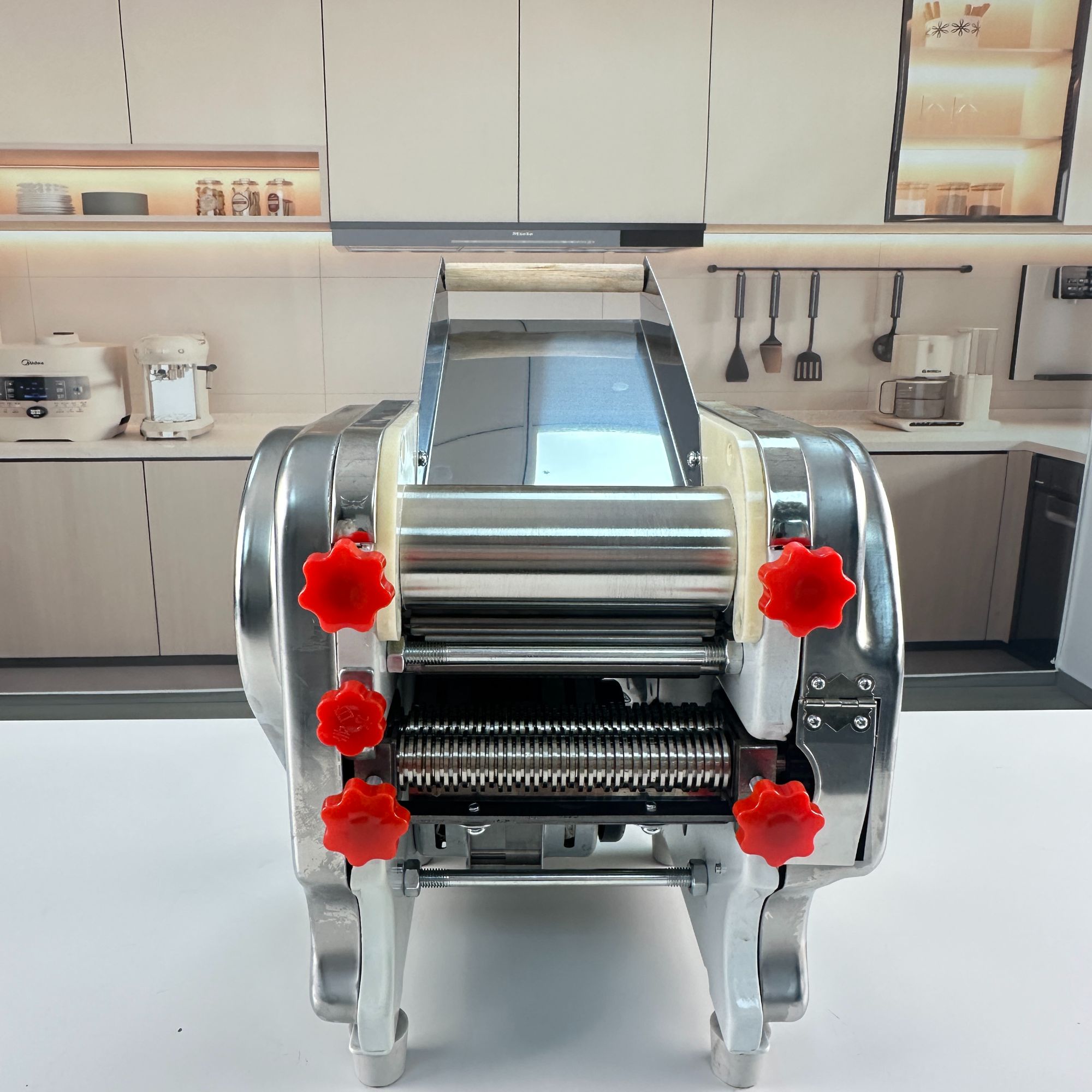 白水寺140型（1-3人）加厚不锈钢手工家用面条机多功能全自动压面机