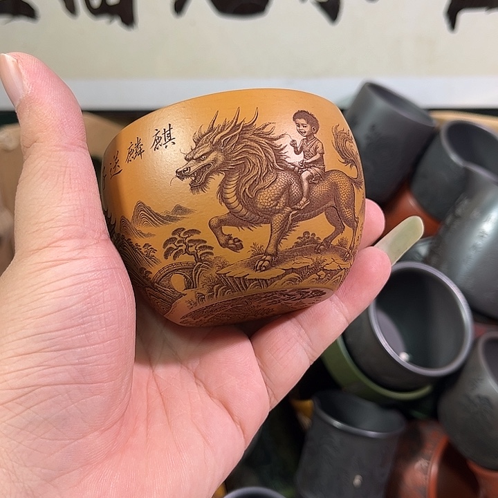 茶杯紫砂全手工紫砂主人杯