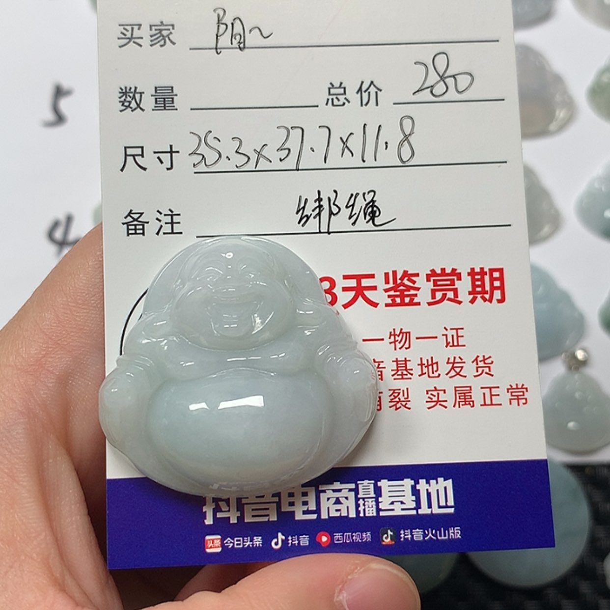 【闪购商品】翡翠颈饰未镶嵌阳**好佛公