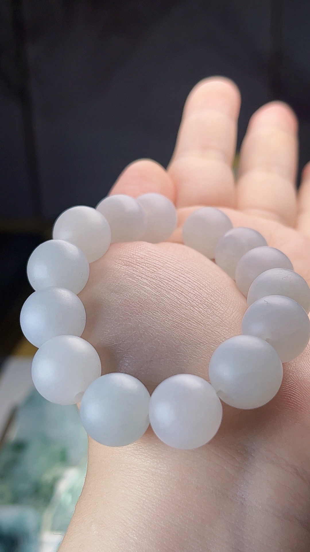 【新春好物】天然缅甸翡翠细腻胶感手串毛货买断需抛光尺寸卡13厚