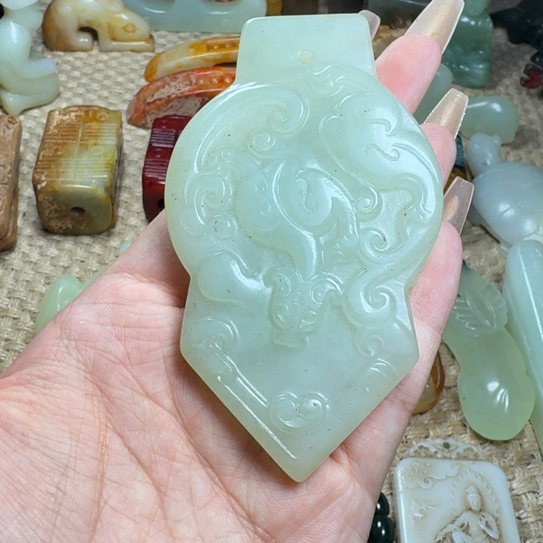 吊坠白玉菩提挂件