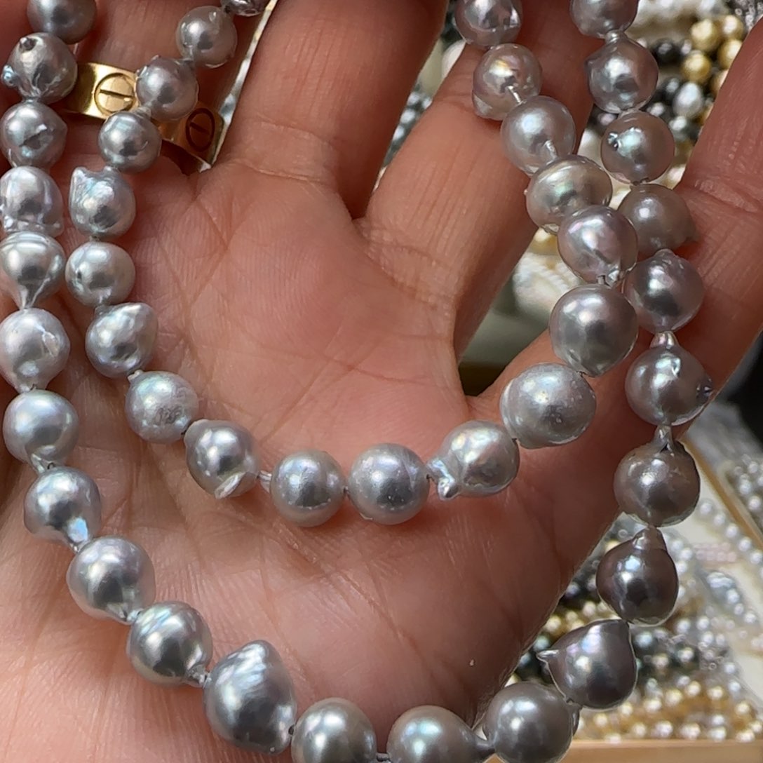 海水珍珠颈饰银S925镶嵌