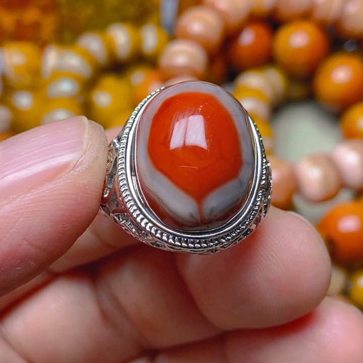 玛瑙/玉髓未镶嵌戒指