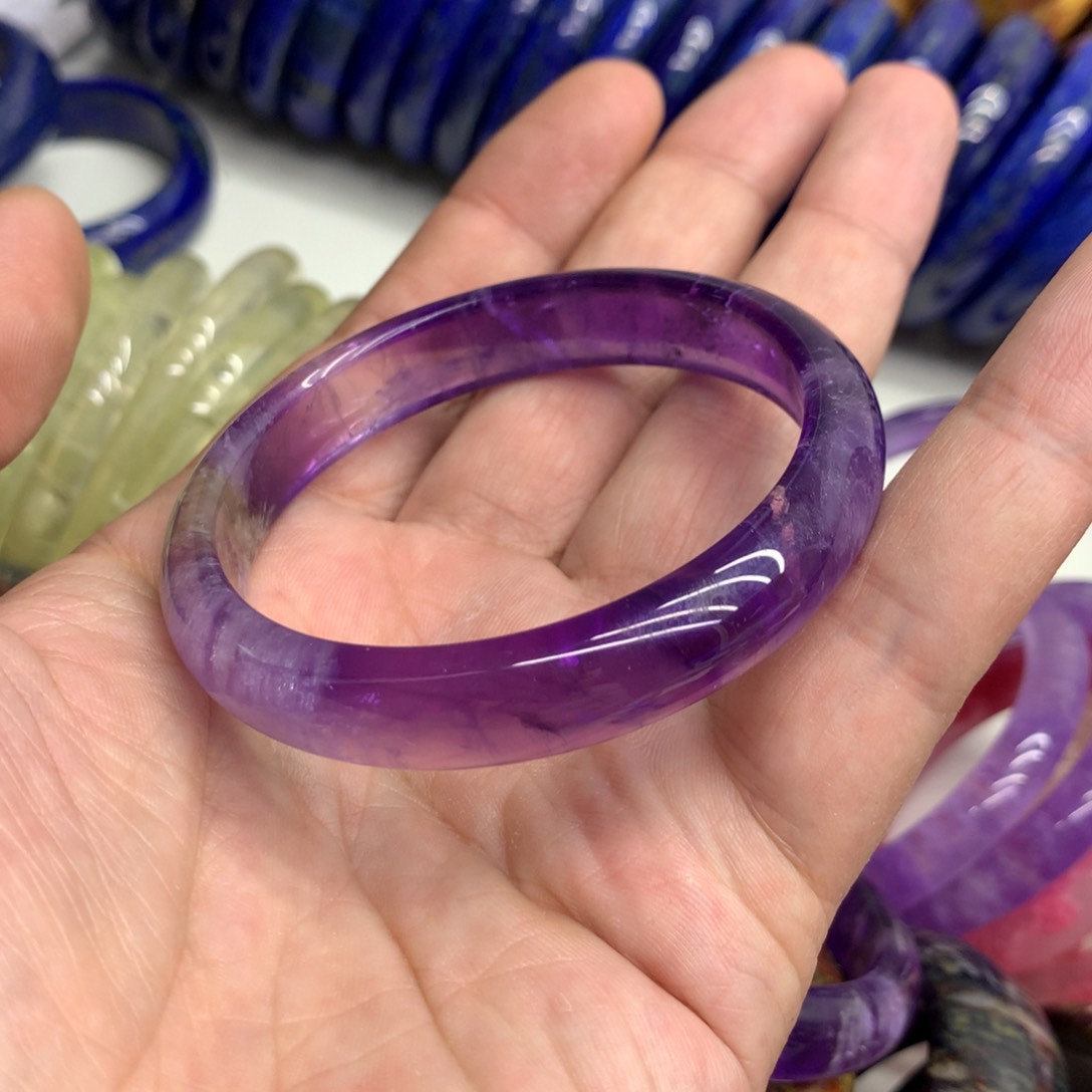 紫晶手镯未镶嵌@****”