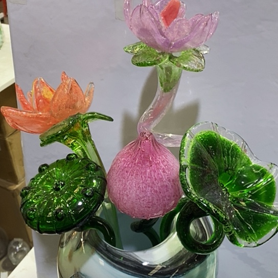 琉璃高度45厘米琉璃夜光荷花