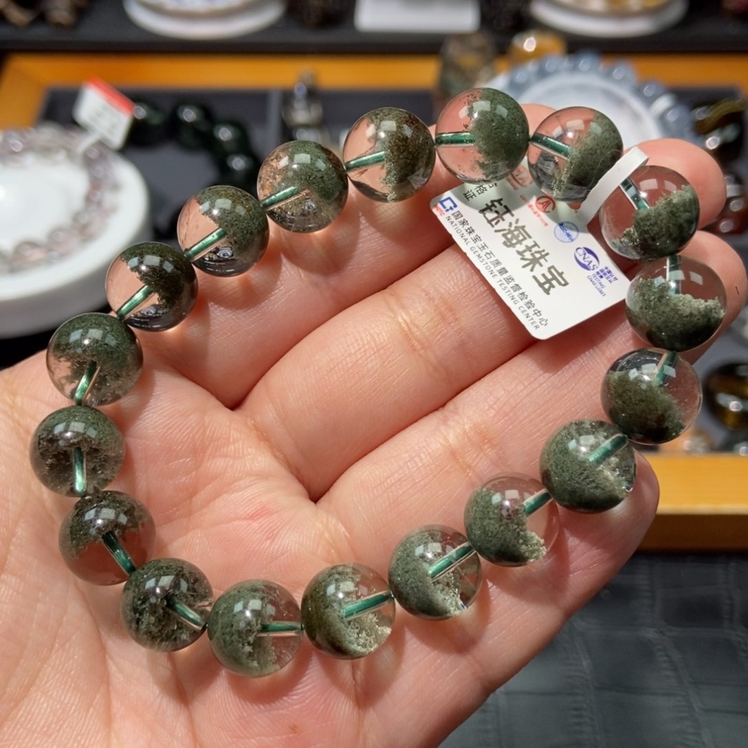 水晶绿幽灵手链11未镶嵌