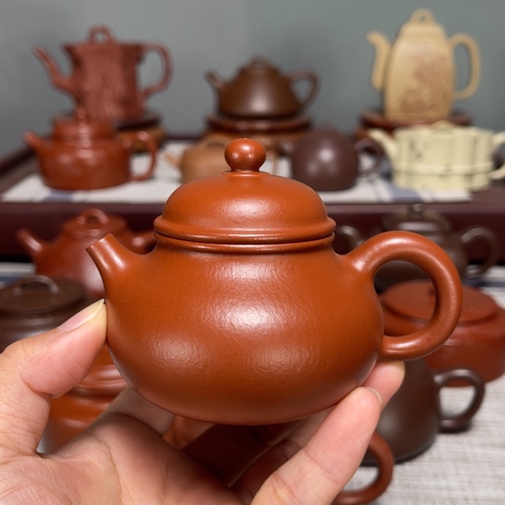 烟***畔茶壶紫砂全手工制作135cc