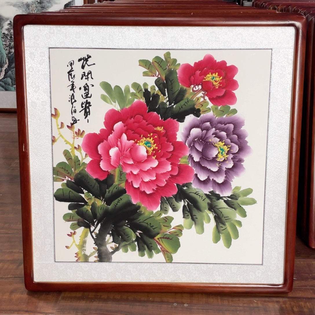 国画带框尺寸63*63厘米