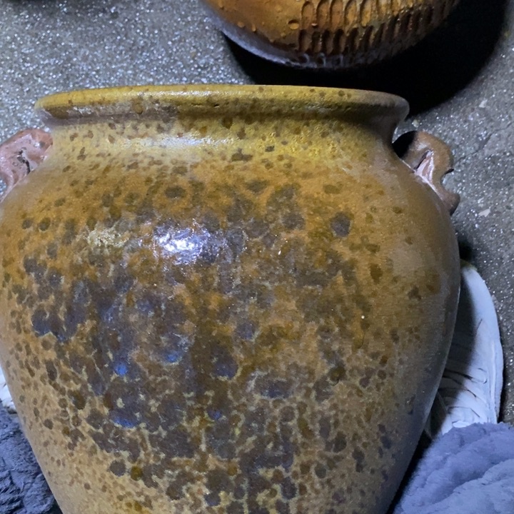 紫砂花盆高约30口约21