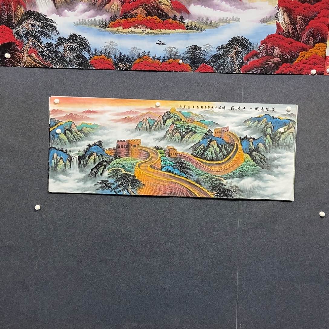 国画小六尺山水一副