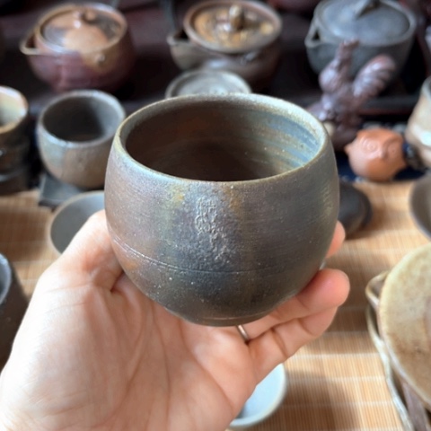 备前烧罗汉杯一个一个