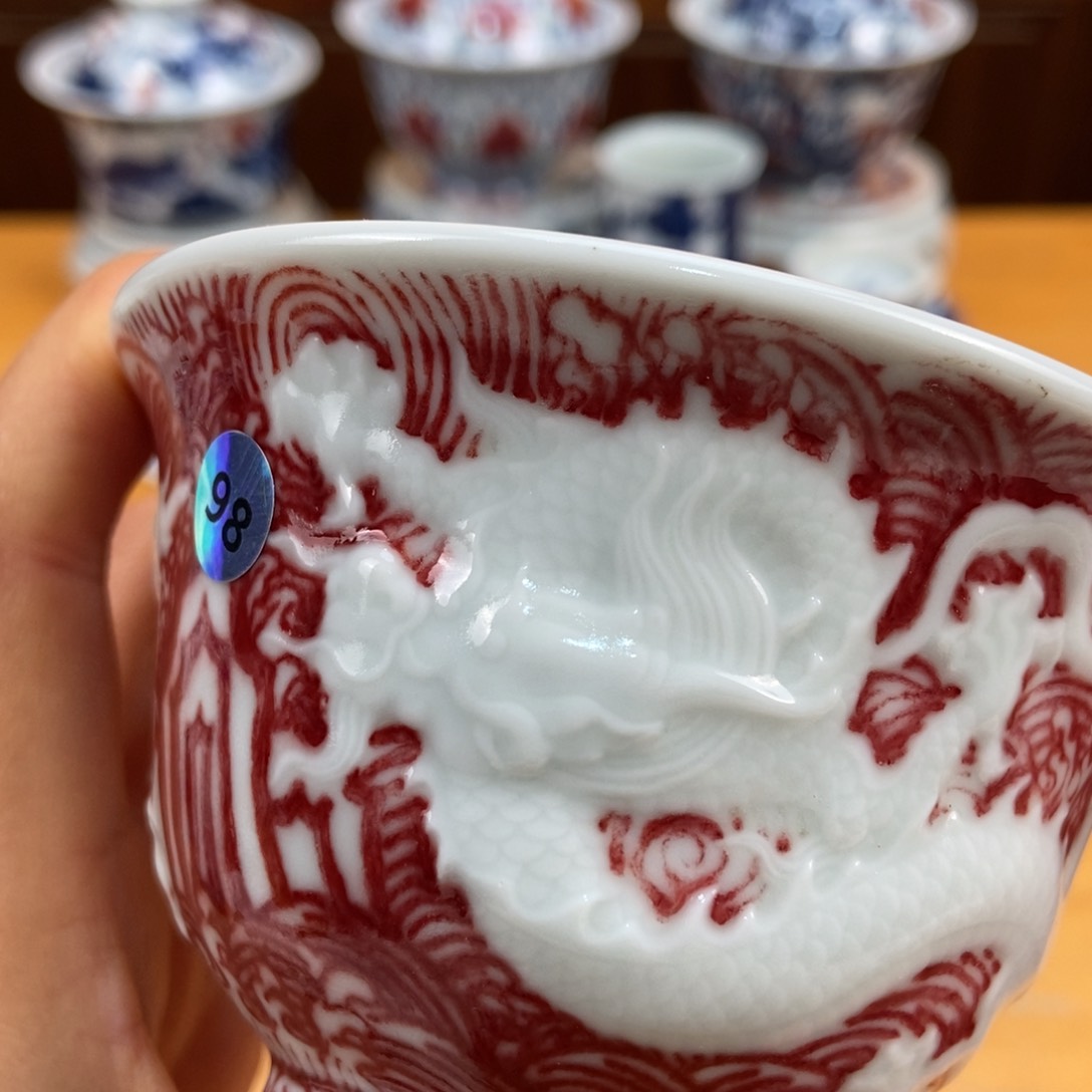 手绘现代茶具得古董