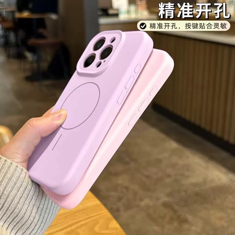拍照按键适用iPhone16细圈磁吸手机壳苹果全包防摔