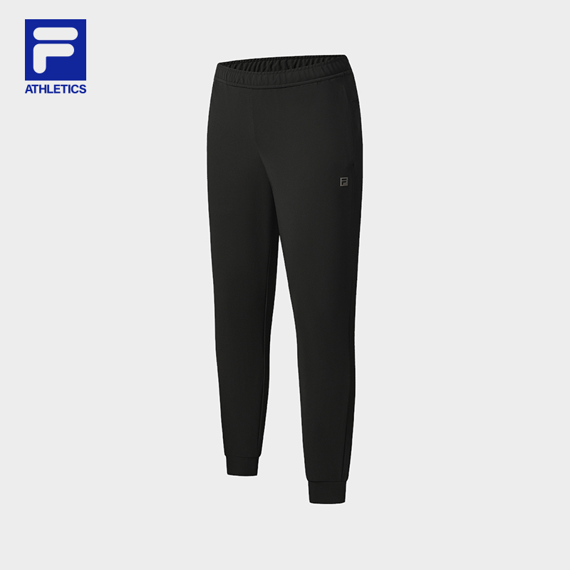 【冬】Fila/斐乐束脚裤高弹力秋冬新款男士运动针织长裤A11M541608F