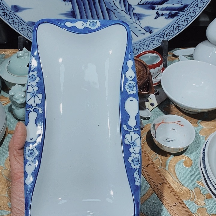 瓷片新年快乐万事如意