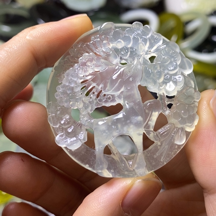 岫玉岫玉挂件未镶嵌