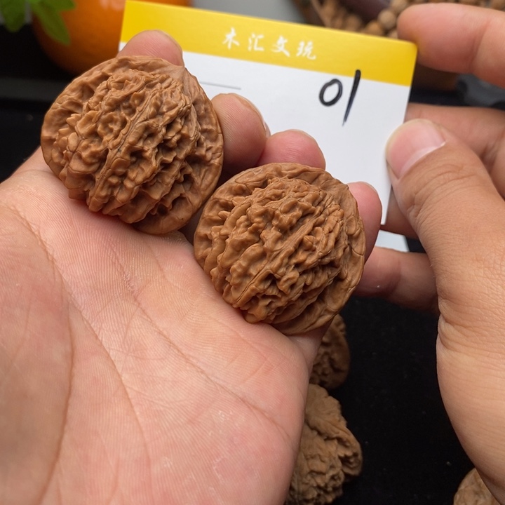 吊坠文玩核桃42全品四座楼01
